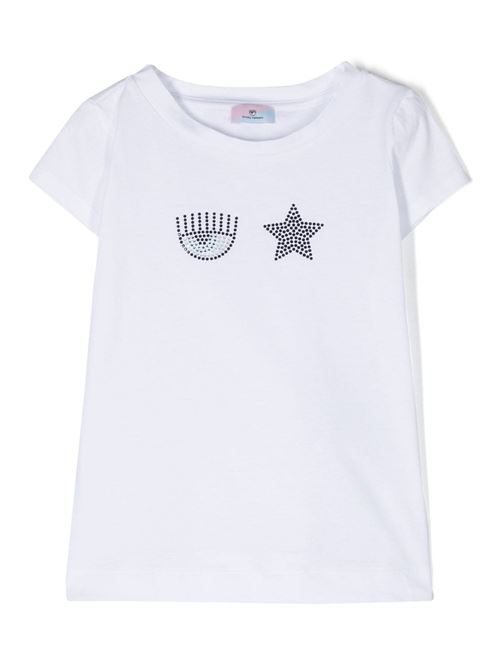 T shirt bambina bianca Chiara Ferragni Kids | 51A60412050099